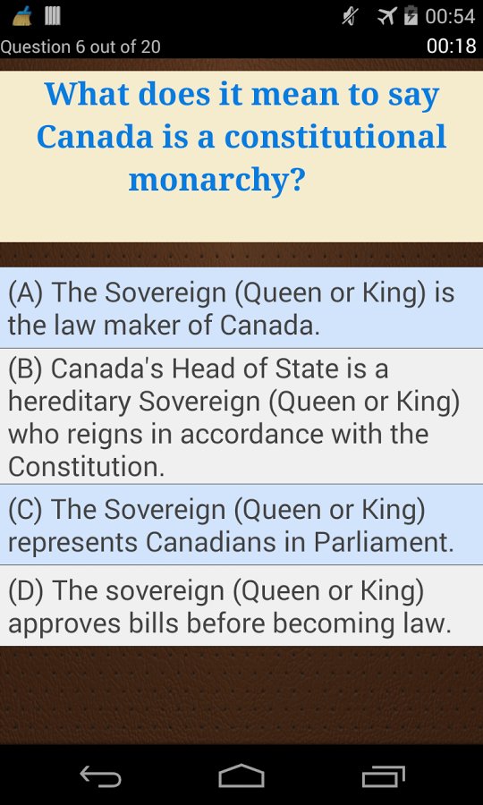 Canadian Citizenship Test截图3