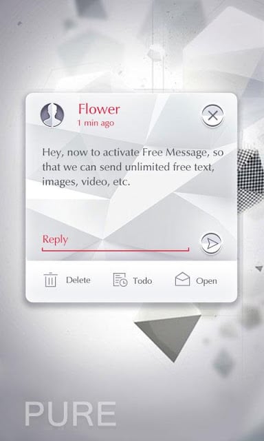 (FREE) GO SMS PRO PURE THEME截图5