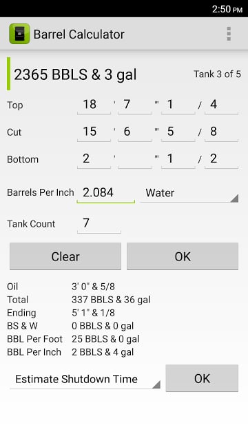 Barrel Calculator截图2