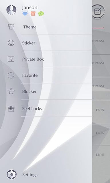 (FREE) GO SMS PRO PURE THEME截图1