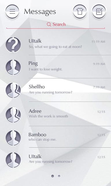 (FREE) GO SMS PRO PURE THEME截图11