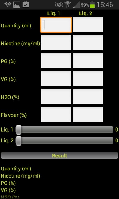 E-Liquid Calculator截图3