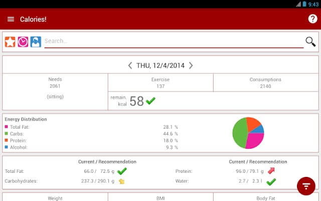 Calorie counter - Calories!截图8