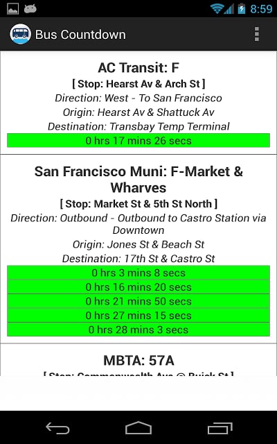 Realtime Bus Countdown截图6