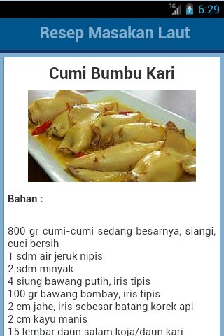 Resep Masakan Laut截图5