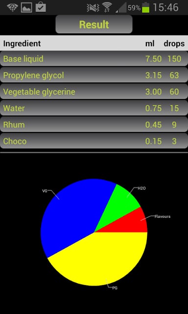 E-Liquid Calculator截图5