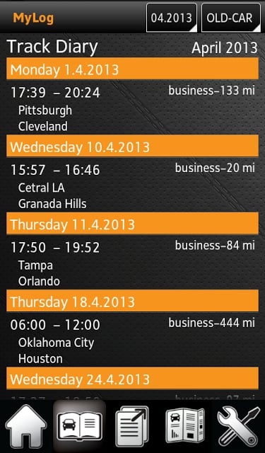 MyLog GPS Trips Logbook截图6