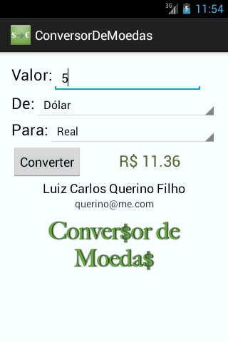 Conversor de Moeda截图1