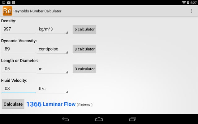 Reynolds Number Calculator截图6