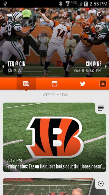 Cincinnati Bengals Mobile截图11