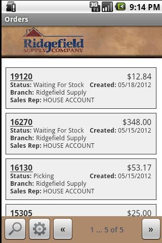 Ridgefield Supply Web Track截图2