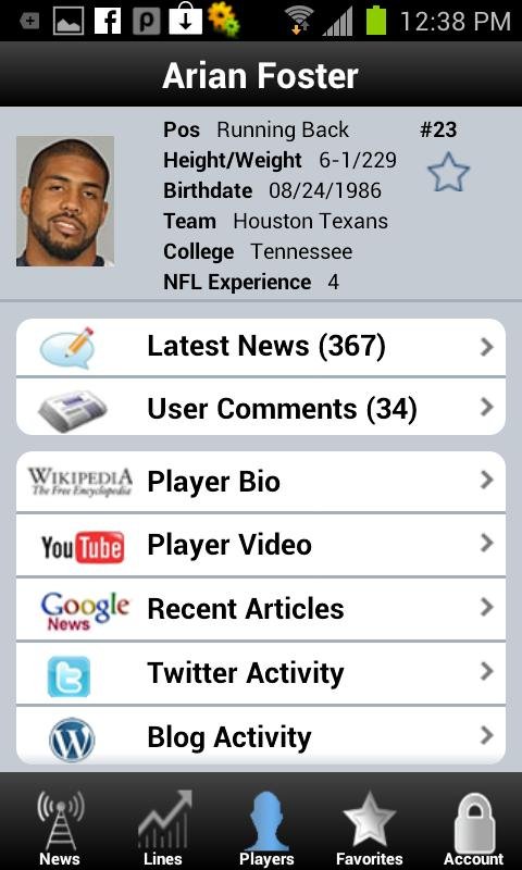 Player-Focused Sports News截图5