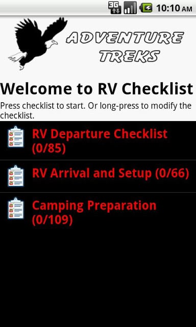 RV Checklist截图1