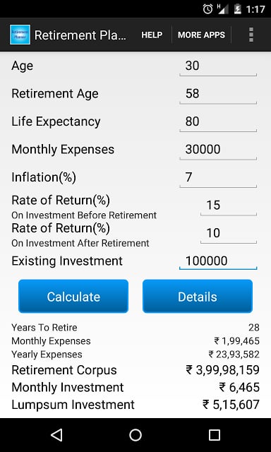 Retirement Planner截图1