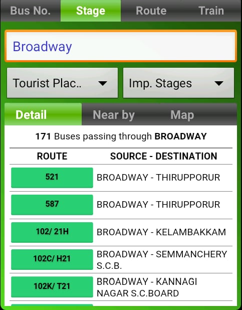 MTC bus route截图3