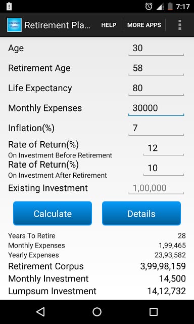 Retirement Planner截图4