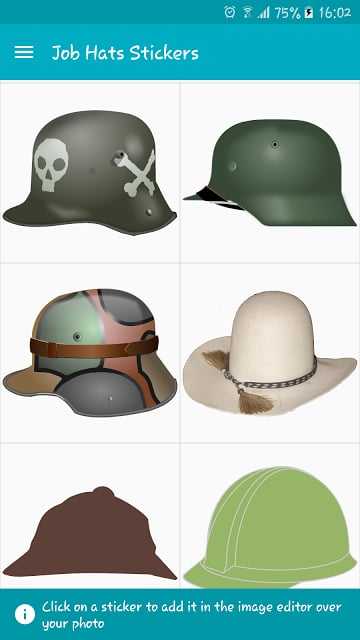 Job Hats Stickers截图4