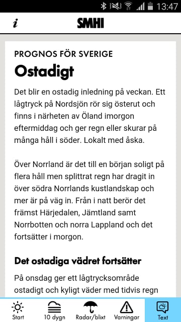SMHI V&auml;der截图3