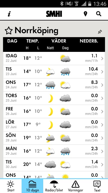 SMHI V&auml;der截图4