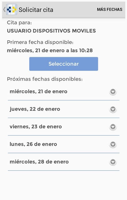SCS. Cita Previa截图7