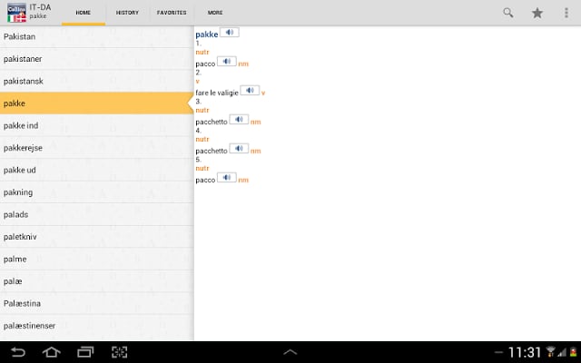 意大利-丹麦迷你字典截图9