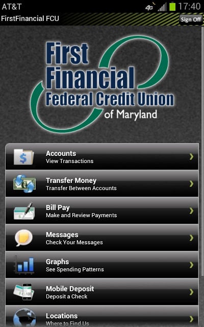 First Financial FCU MD Mobile截图2