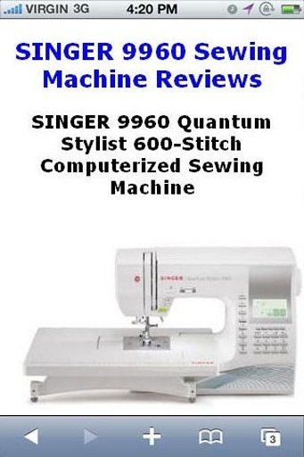 Reviews 9960 Sewing Machine截图3