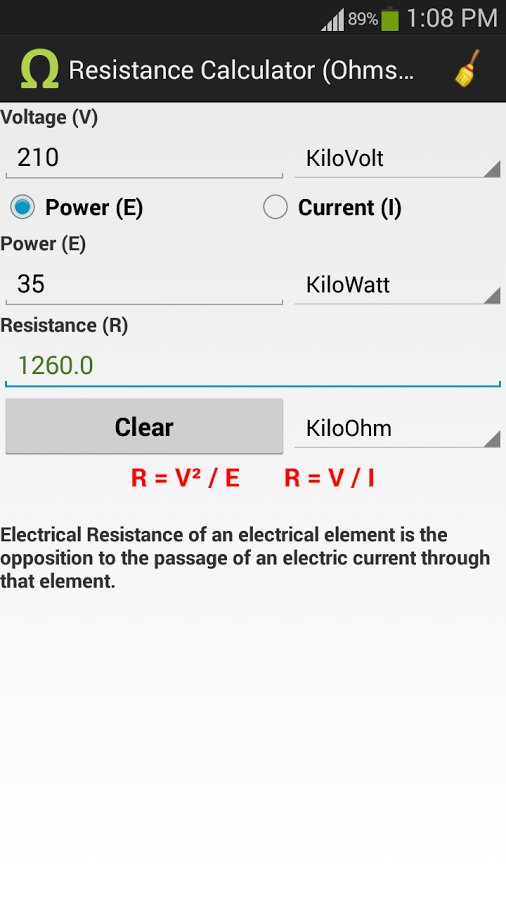 Ohms Law Calculator截图8