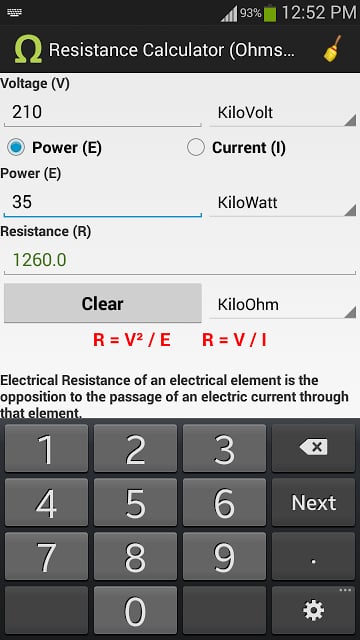 Ohms Law Calculator截图9