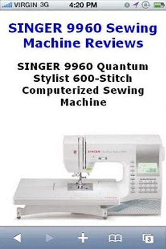 Reviews 9960 Sewing Machine截图1