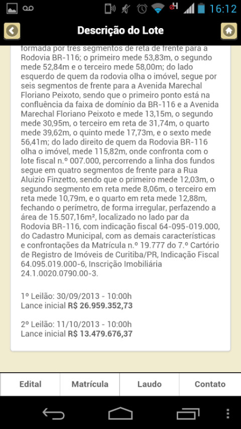 Rocha Leilões Android截图5