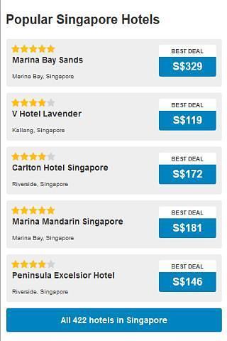 Singapore Hotel Booking截图1