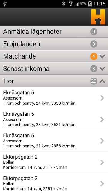 Hyresbost&auml;der S&ouml;k bostad截图1