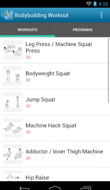 Bodybuilding Workouts Programs截图5