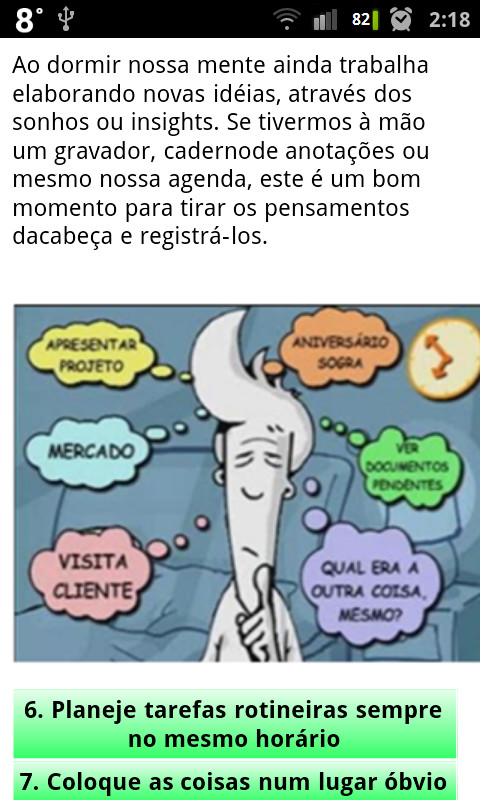 Dicas pra não esquecer das coisas截图2