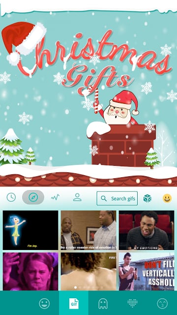 Christmas Gifts Emoji Keyboard截图7