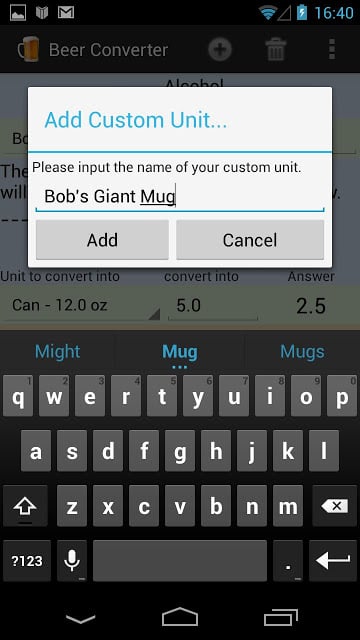 Alcohol &amp; Beer Converter截图5