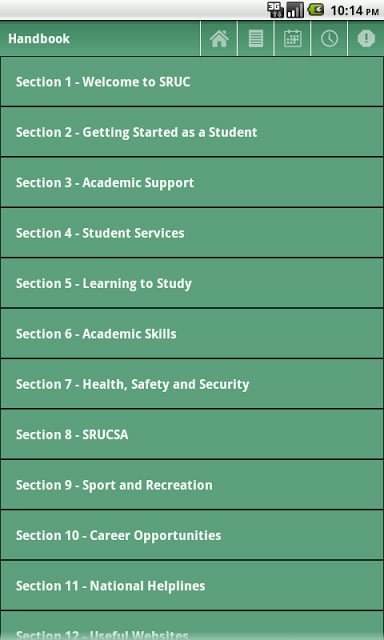 SRUC Student Handbook &amp; Diary截图1