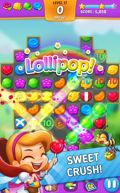 Lollipop: Sweet Taste Match3截图2