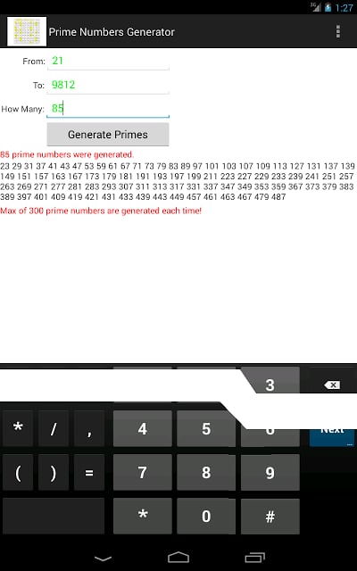 Prime Numbers Generator截图6