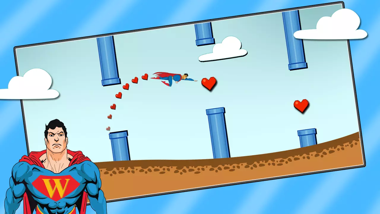 Flappy Superman HD截图1