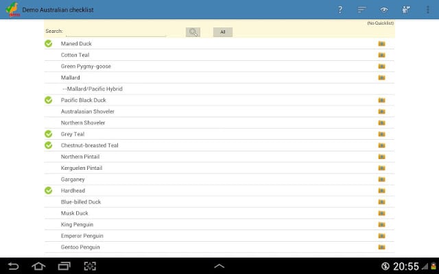 Australian Bird Checklist demo截图2