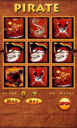 Pirate - 3 reel slots machine截图3