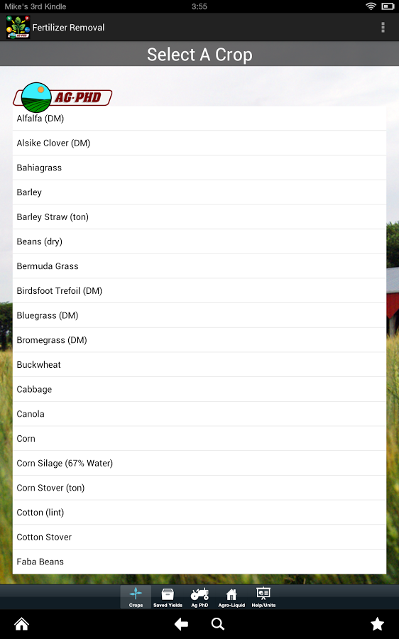 Fertilizer Removal By Crop截图1