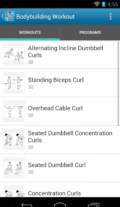 Bodybuilding Workouts Programs截图4