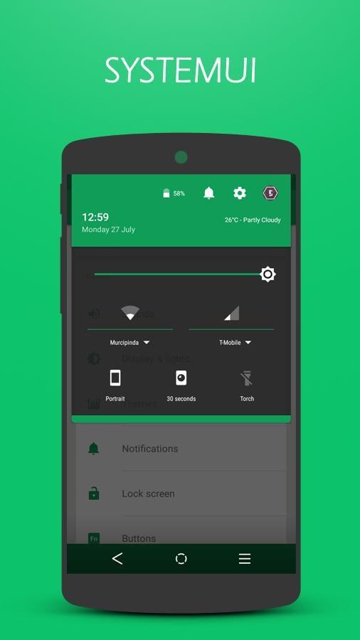 Elegan UI Green-CM12/CM12.1截图1