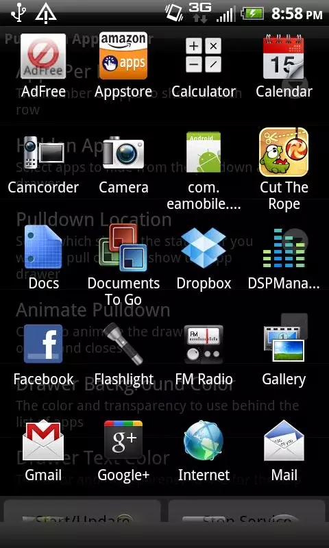 Pulldown App Drawer截图1