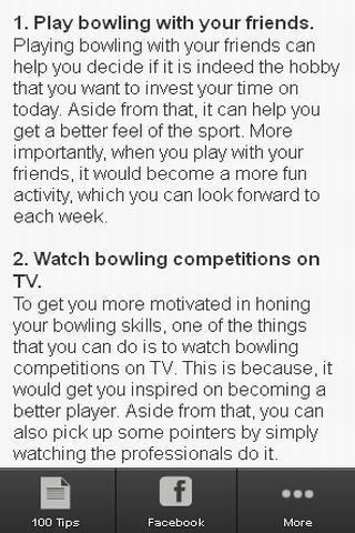 100 Bowling Tips And Tricks截图3