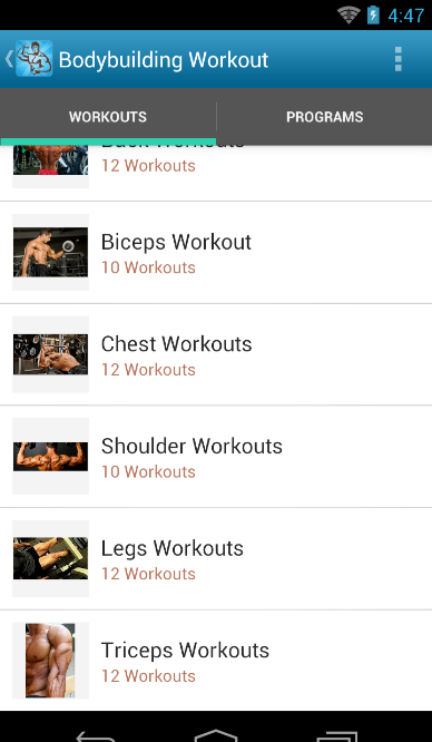 Bodybuilding Workouts Programs截图3