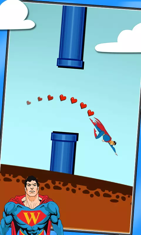 Flappy Superman HD截图4